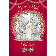 Mum & Dad Tangled Lights Me to You Bear Christmas Card Image Preview